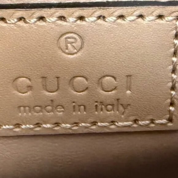 GUCCI Calfskin Quilted Mini Deco Shoulder Bag in Camelia - Picture 10 of 10